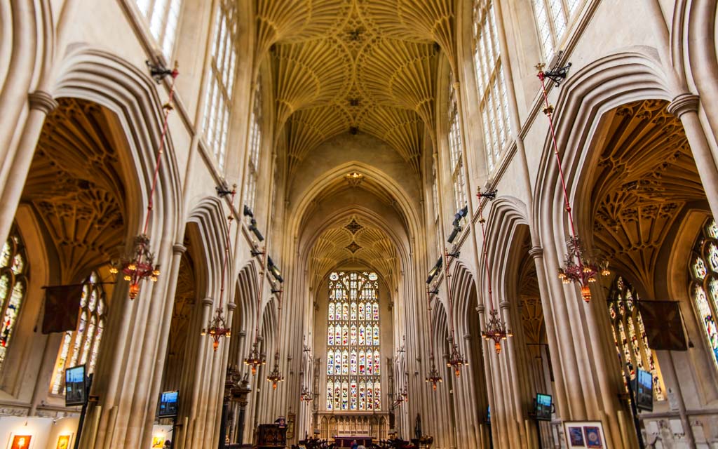 Bath Abbey, one of the most popular landmarks in South West England