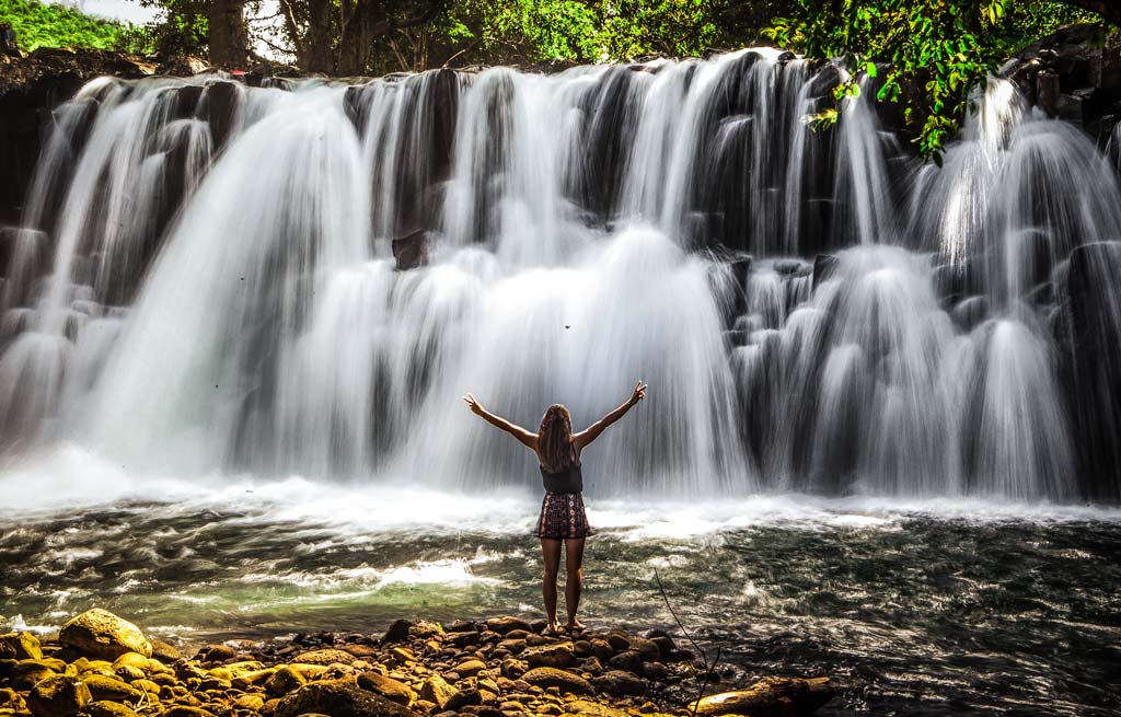 Rochester Falls in Mauritius tumble down the rocks of one of the best islands to visit