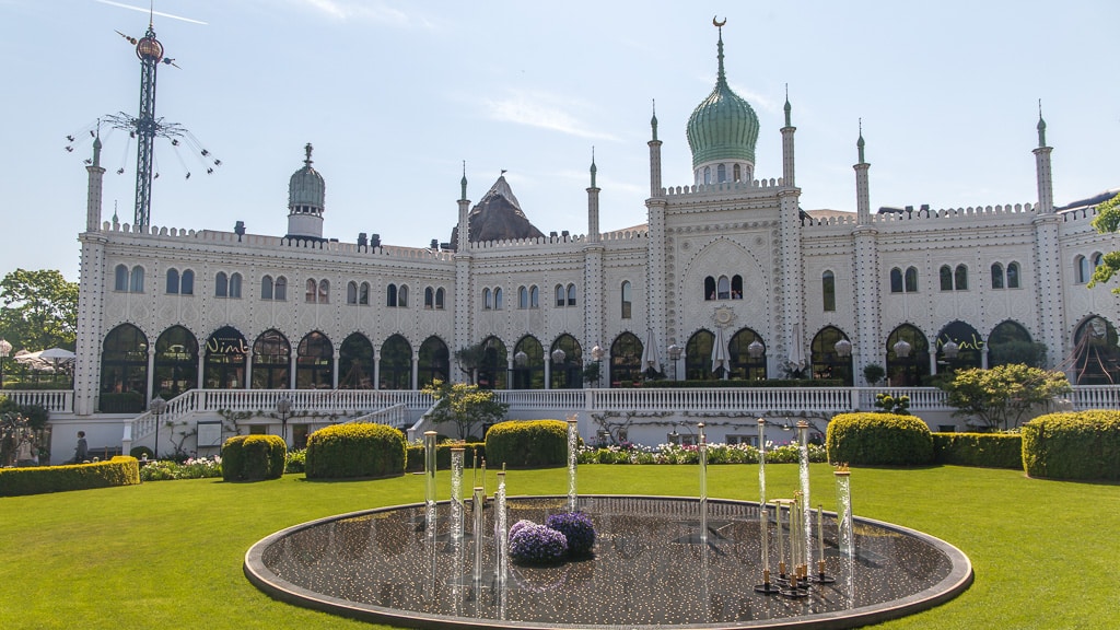 The upmarket Nimb Hotel inside Tivoli Gardens is one of the city's most unusual sights