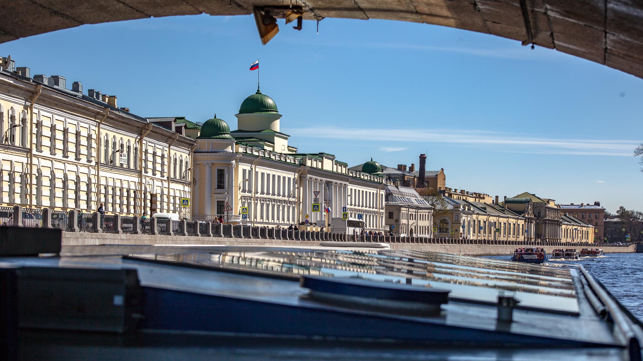 canal boat cruise in St Petersburg