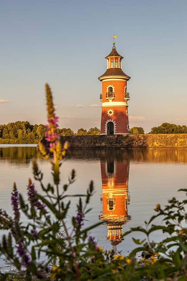 A small lighthouse in Saxony, Germany