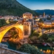 Crowd-free Mostar after sunset