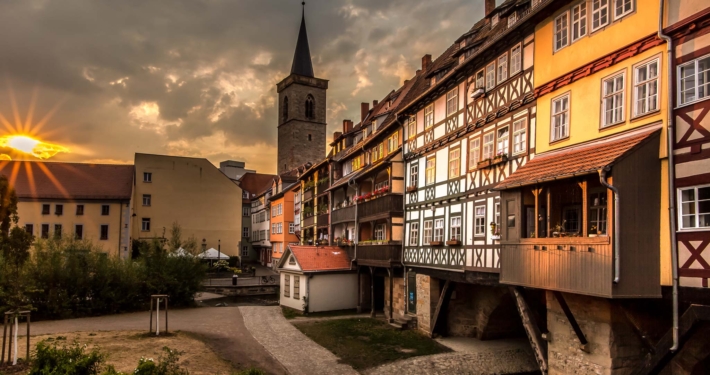Sunrise Erfurt Thuringia
