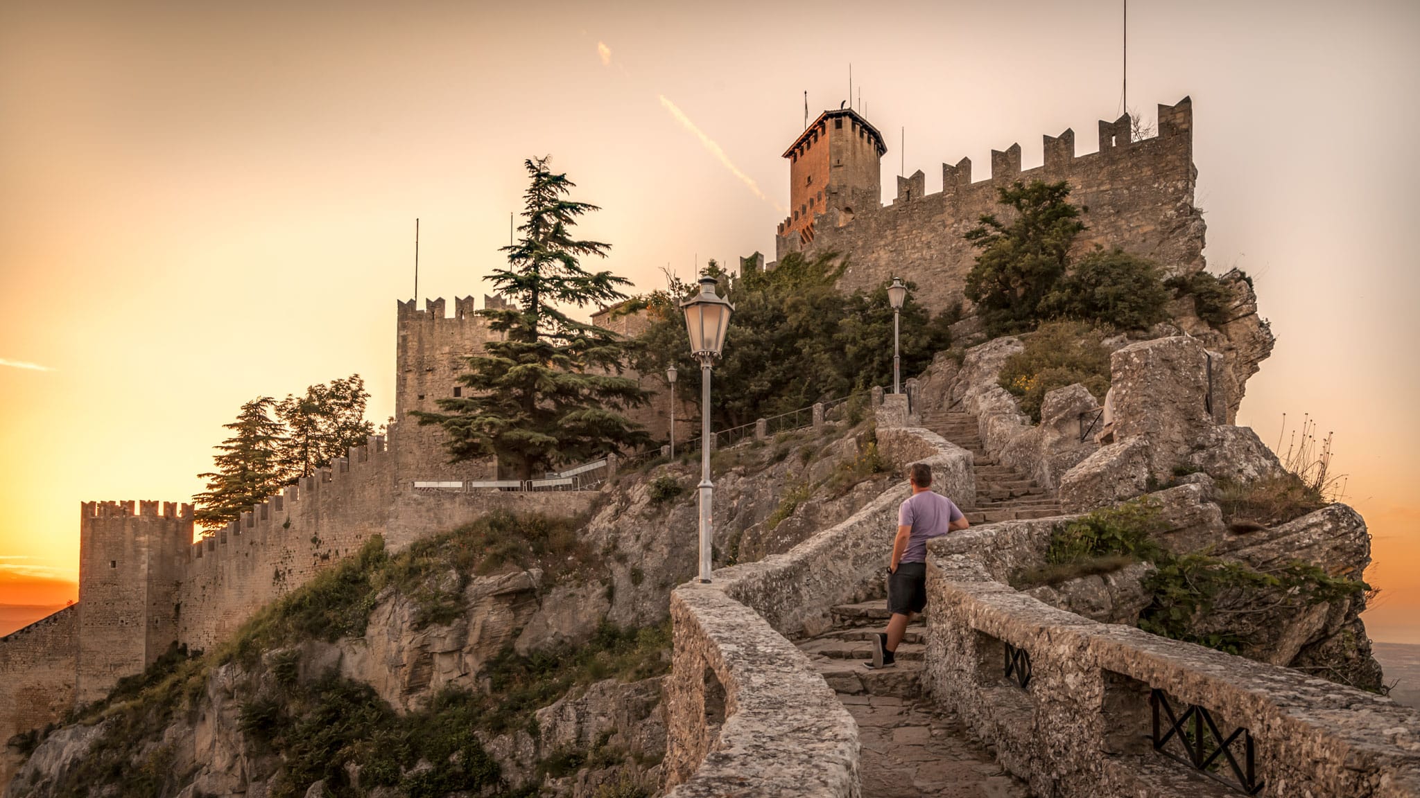 Sunset in San Marino