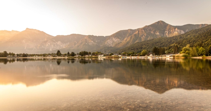 Sunrise at Lake Caldonazzo