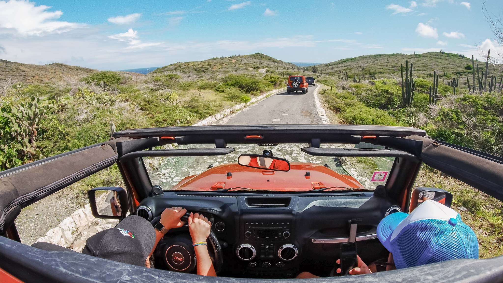 Taking a jeep tour through Arikok National Park, Aruba