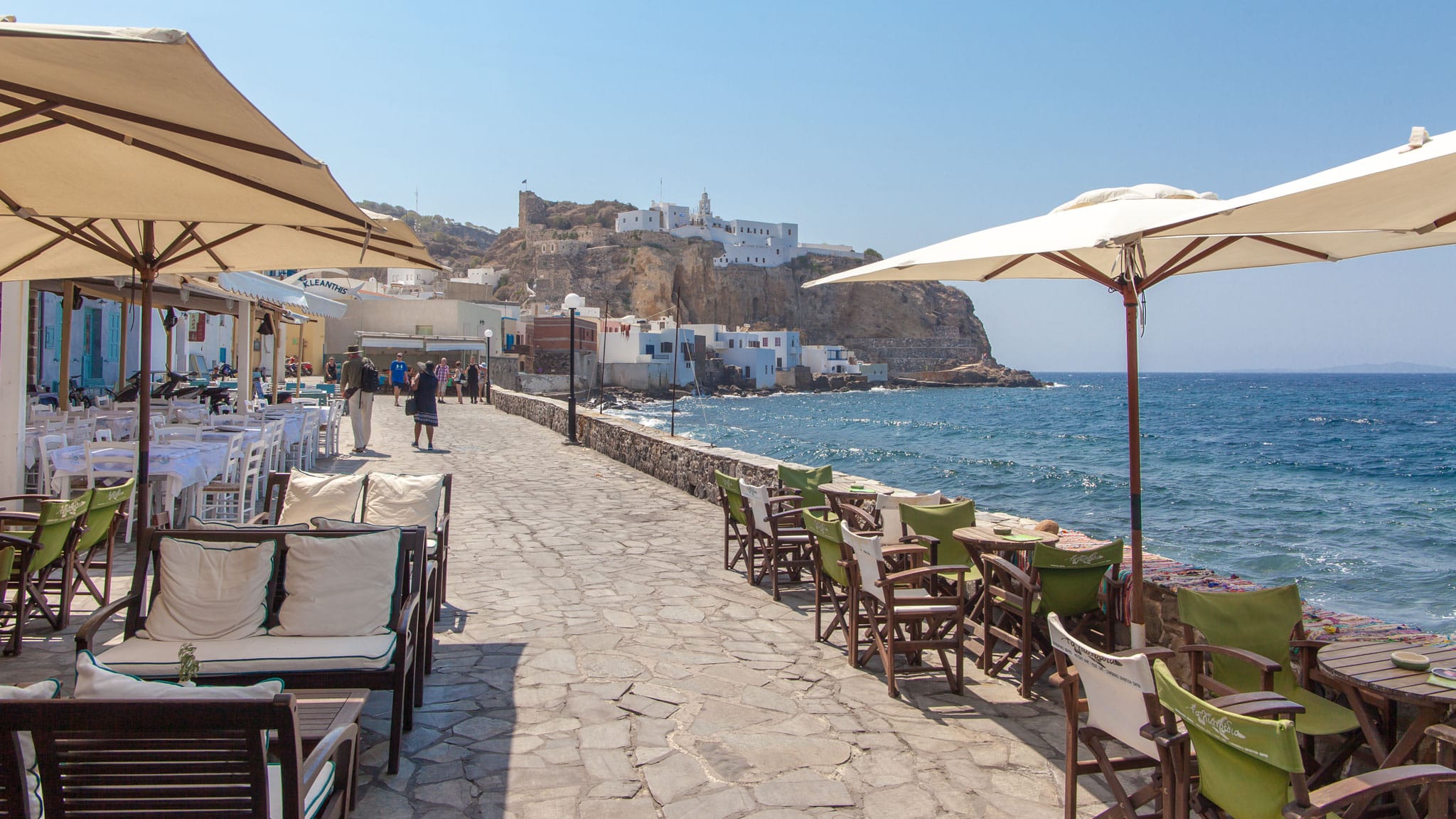 Restaurants on the Nisyros Waterfront 