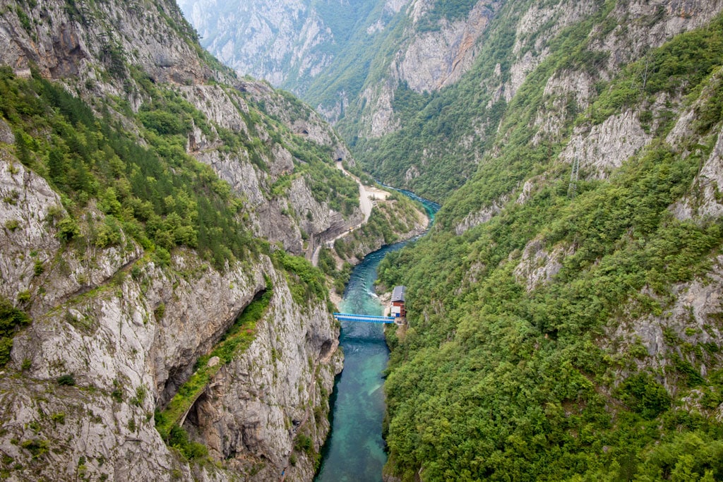Views down into the Canyon’s of Montenegro