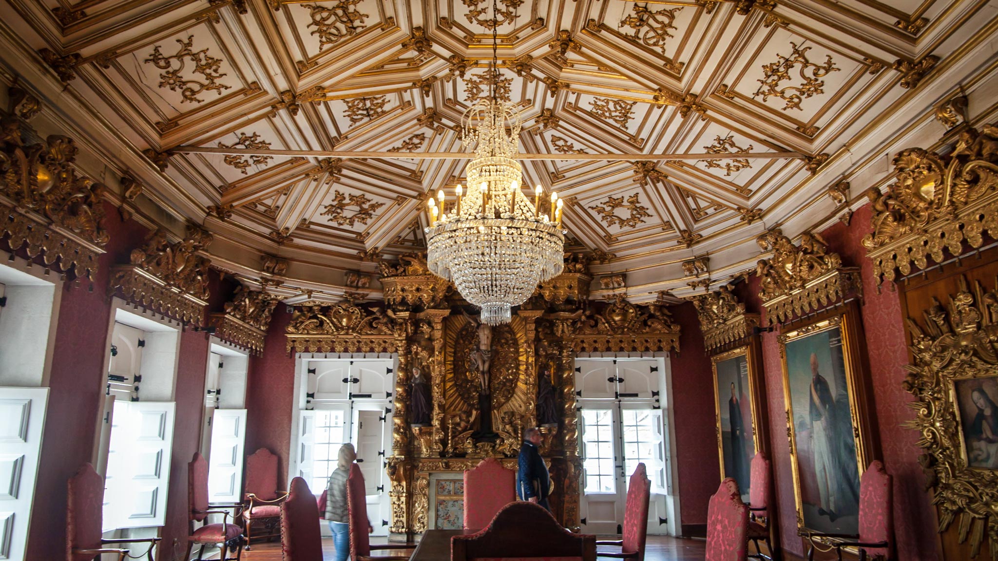 Inside one of the museum halls