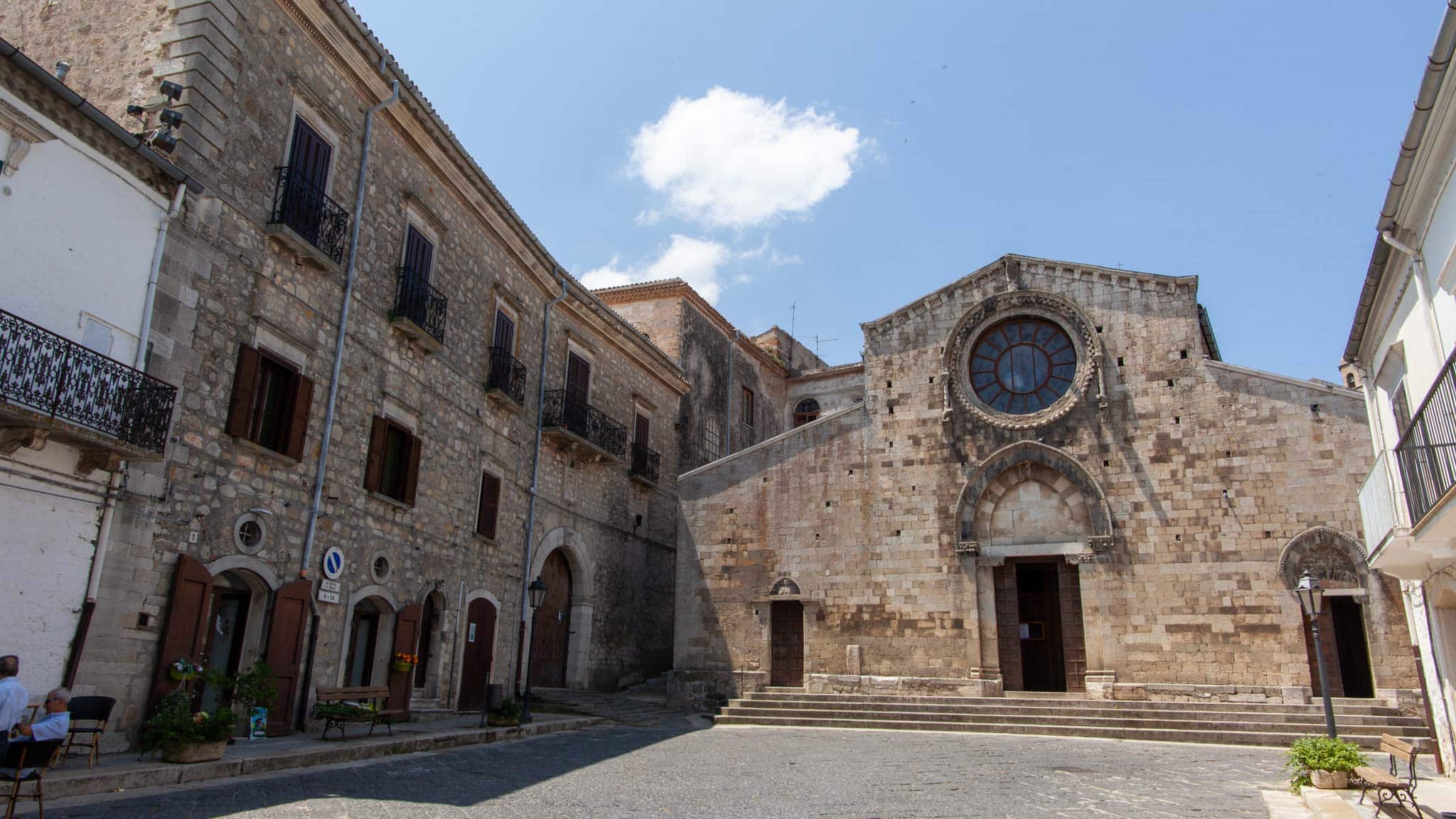 In the square of Bovino, Puglia, sits the main cathedral