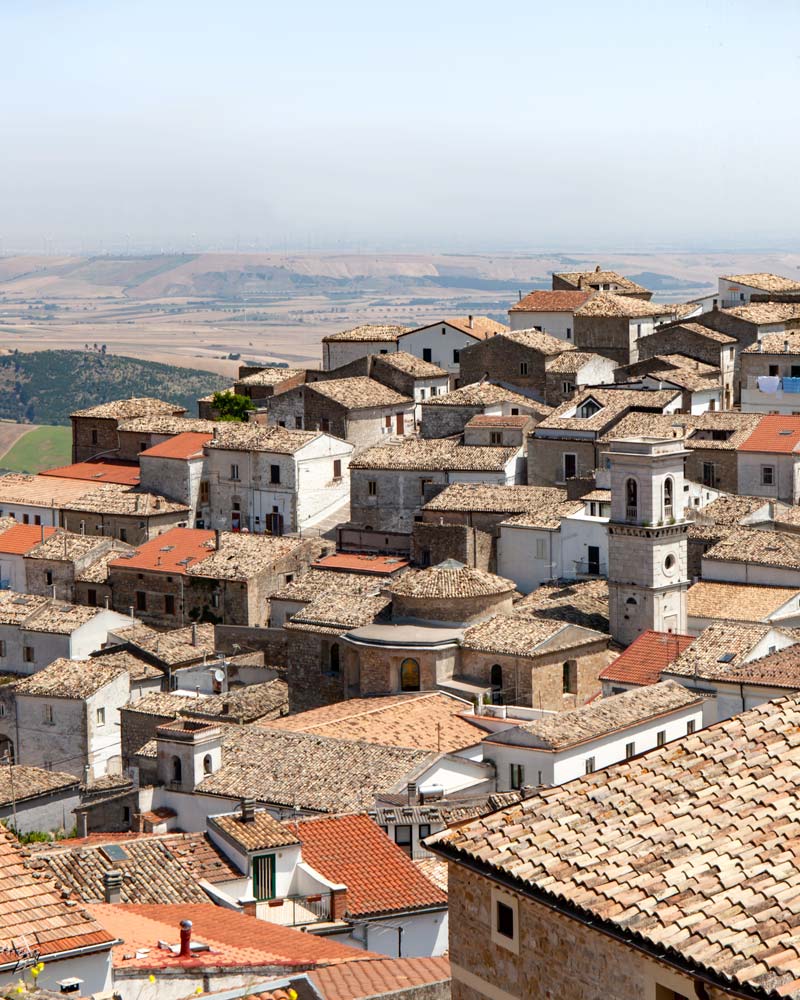 Stacked houses in Bovino Puglia