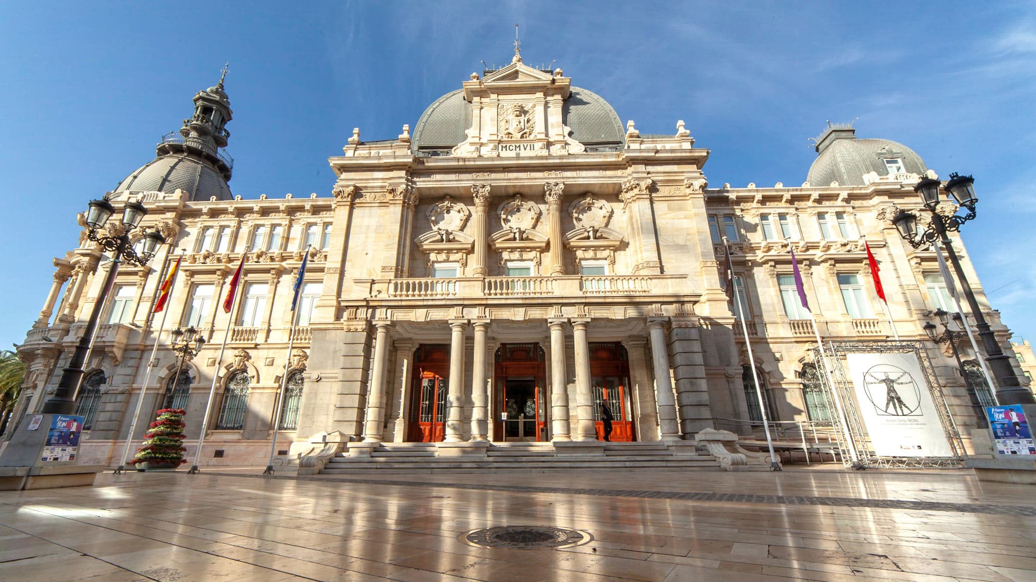 The town hall in Cartagena Spain