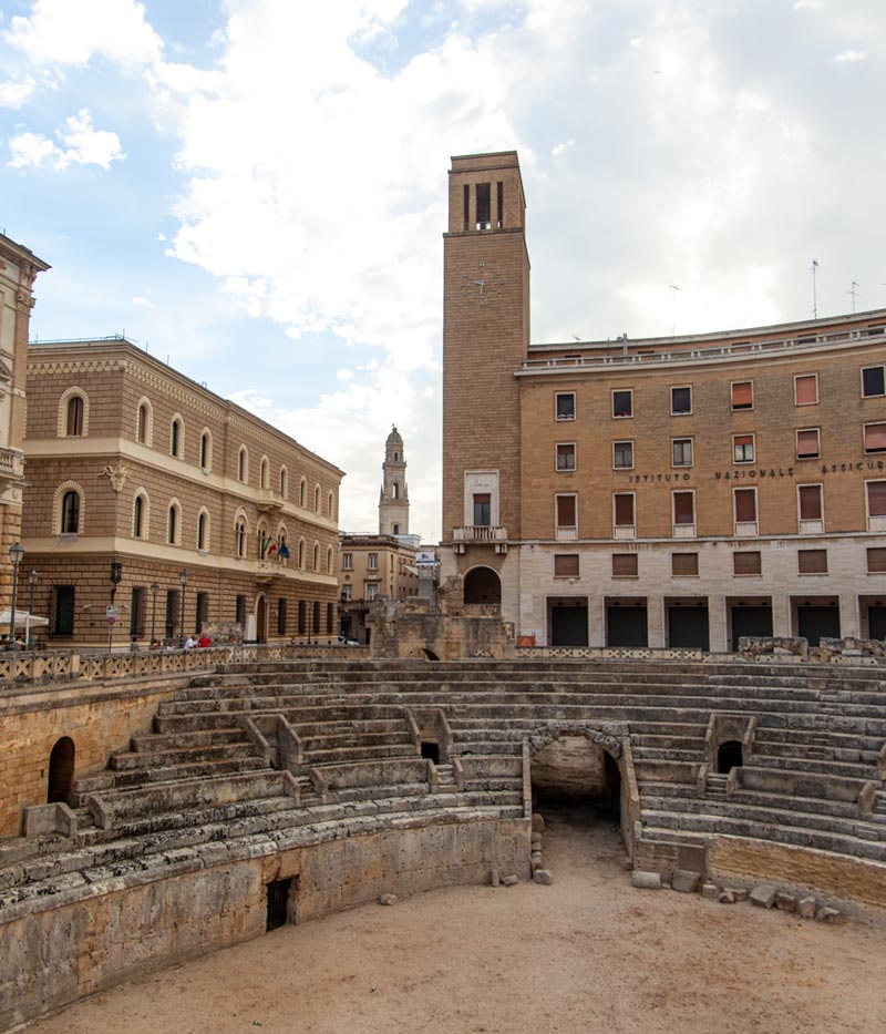 The old theatre ruins of Lecce