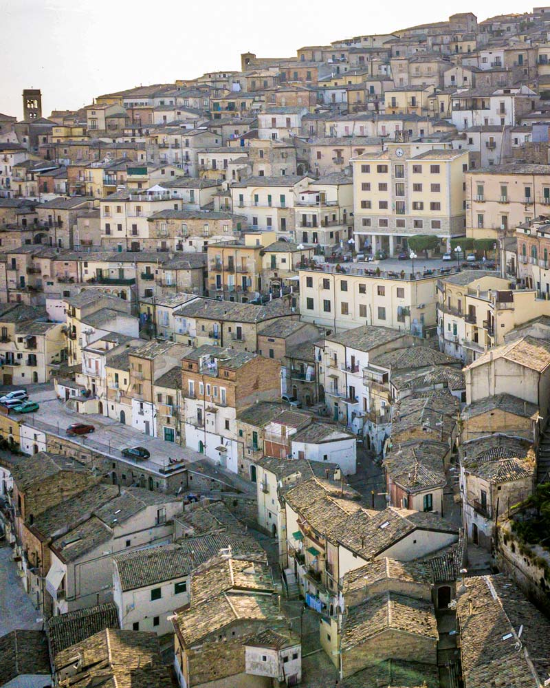 Santa Agata di Puglia as seen from above