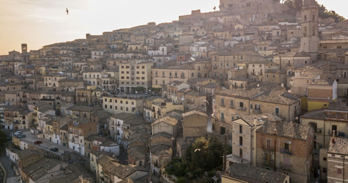 Sant'Agata di Puglia, a hill top town in Foggia