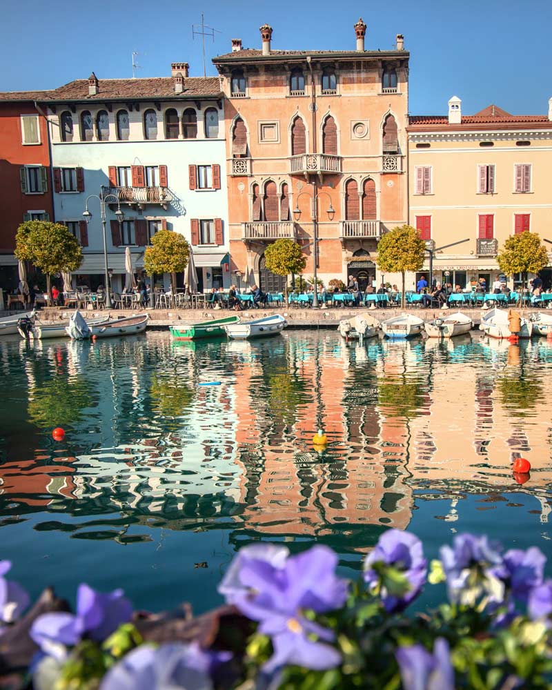 Desenzano del Garda reflecting in the water