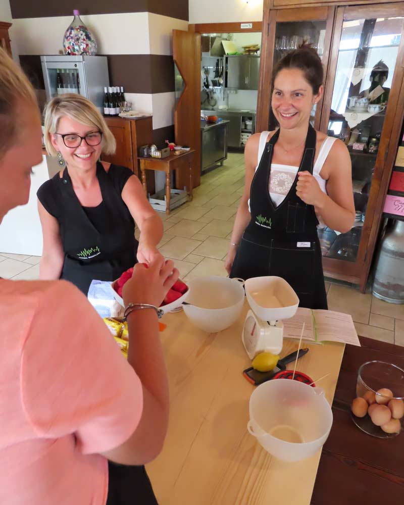 Lugana cooking class with an instructor