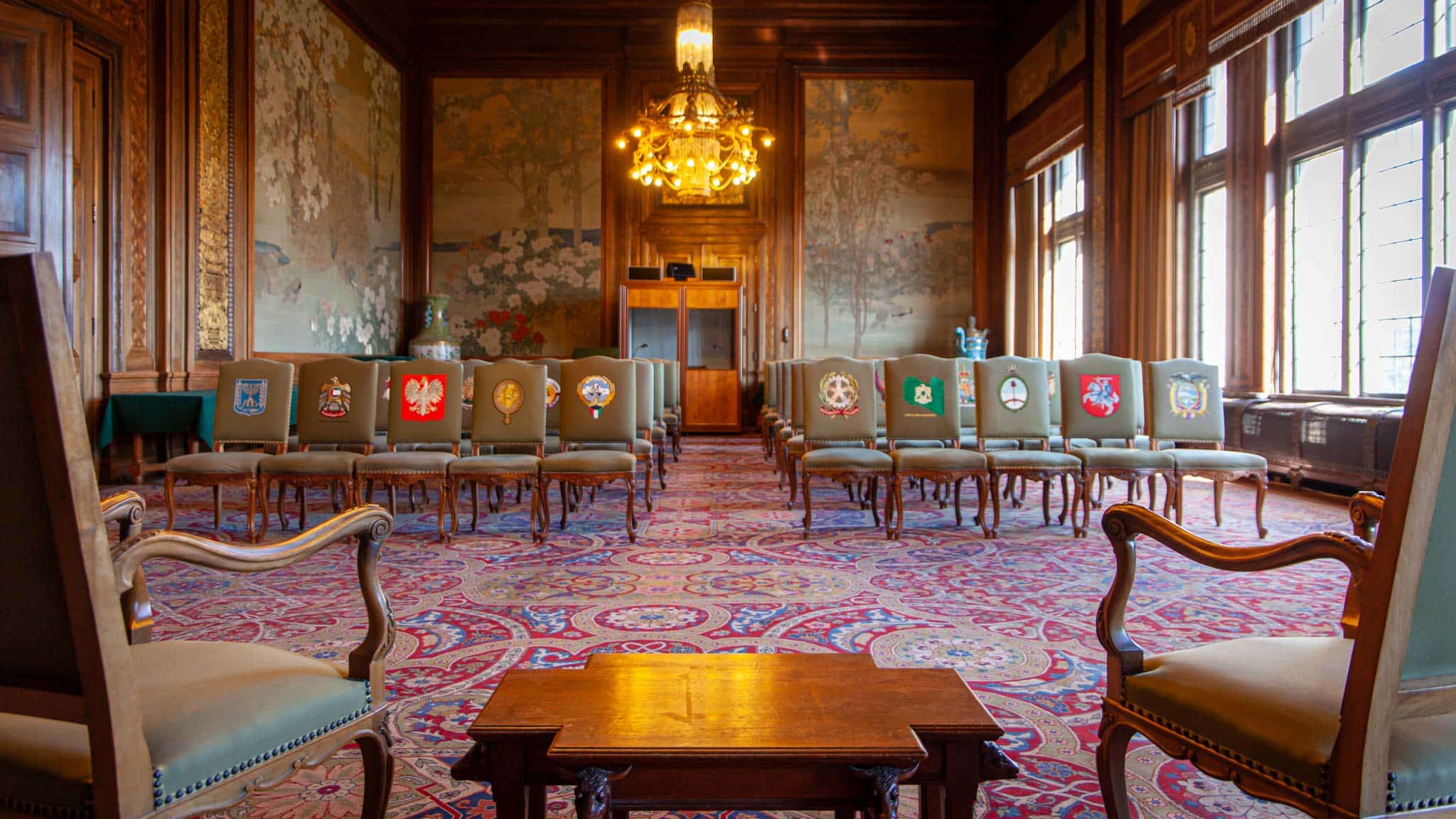 A room inside the Peace Palace