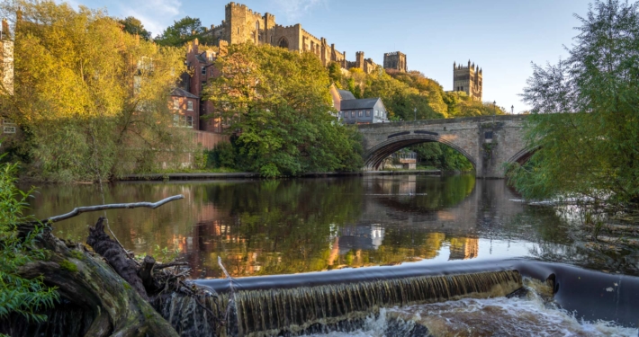 Durham Castle as seen from the riverside