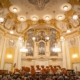 The beautiful gold decoration of the Großer Saal in Mozart Foundation