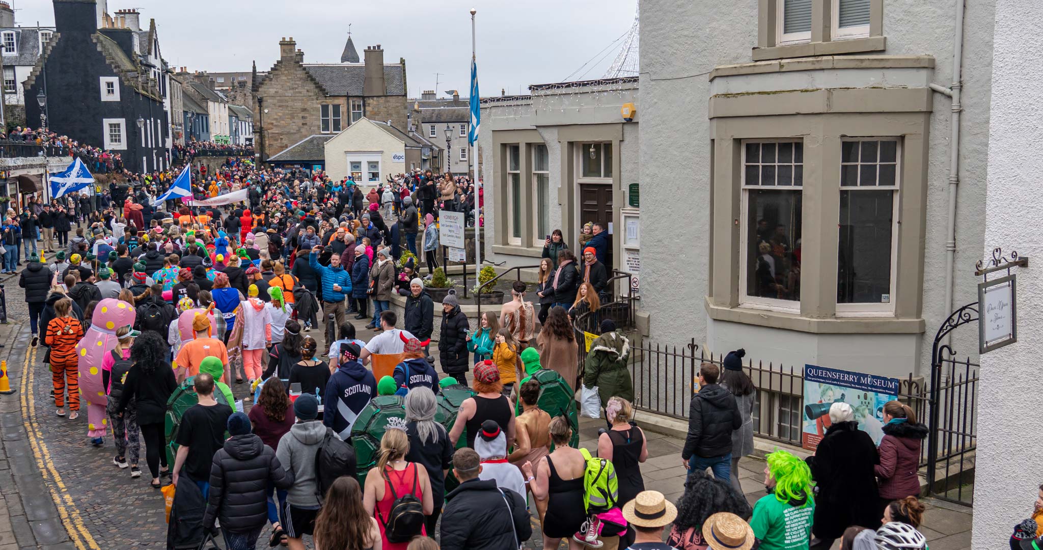 The Loony Dook takes place on the beautiful streets of South Queensferry