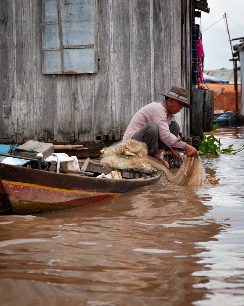 Fishing in the Mekong River