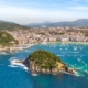 Views over the harbour in San Sebastian