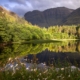 Scottish mountains and lake