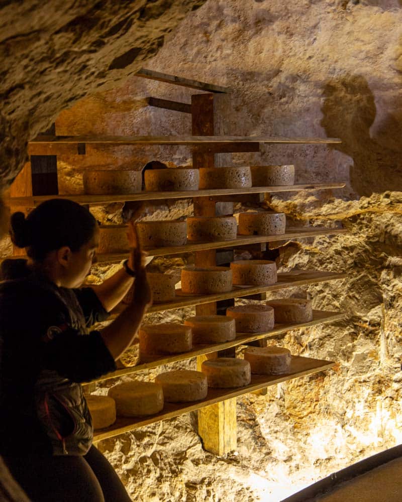 Cheese inside the cave