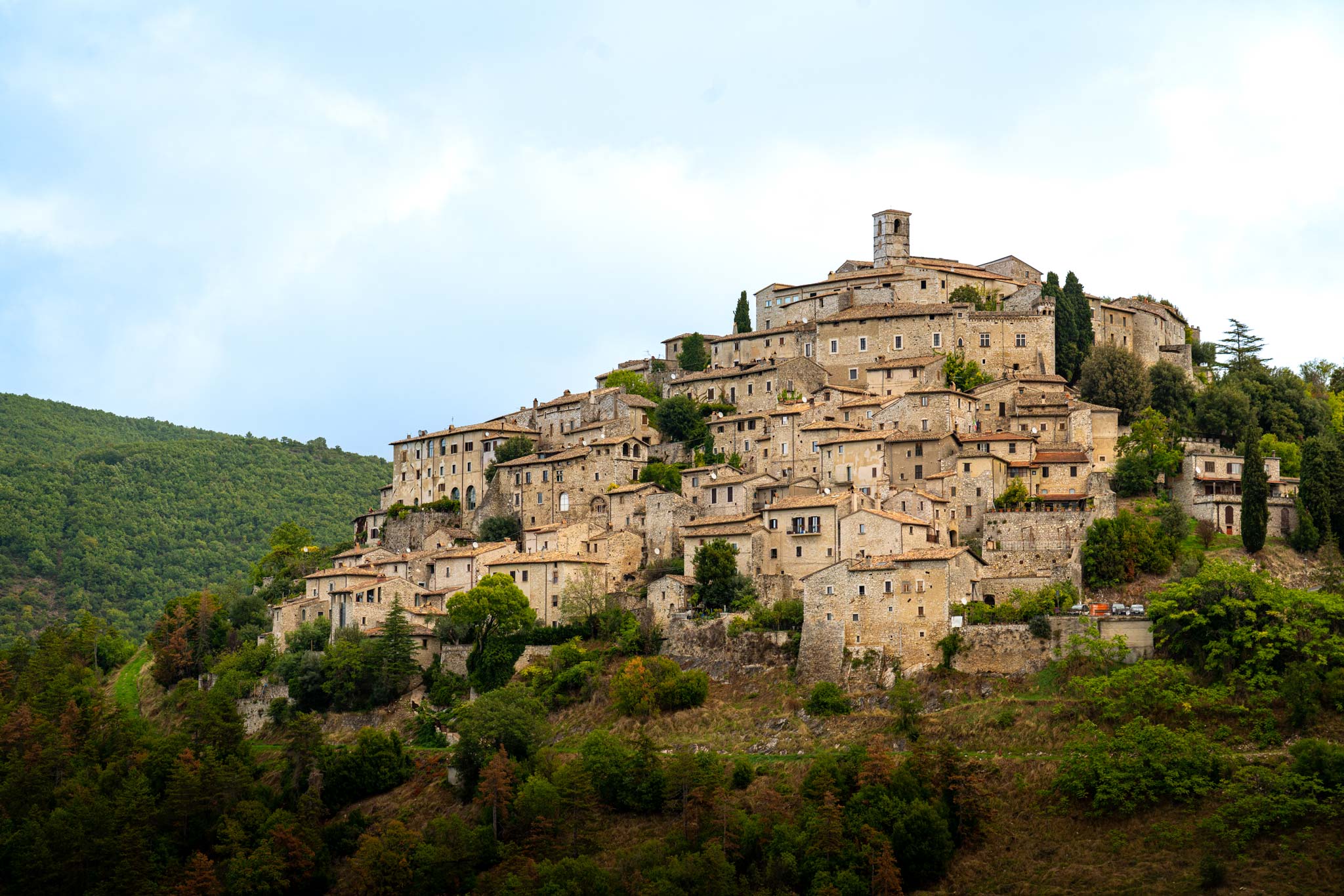 Labro seen from afar, one of the most beautiful villages near Rome