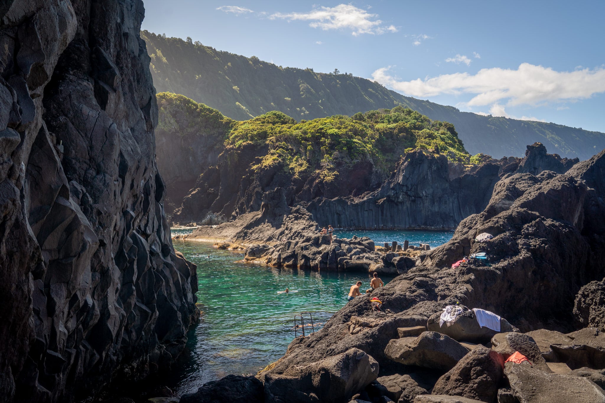 Natural rock pools provide a perfect summer's dip