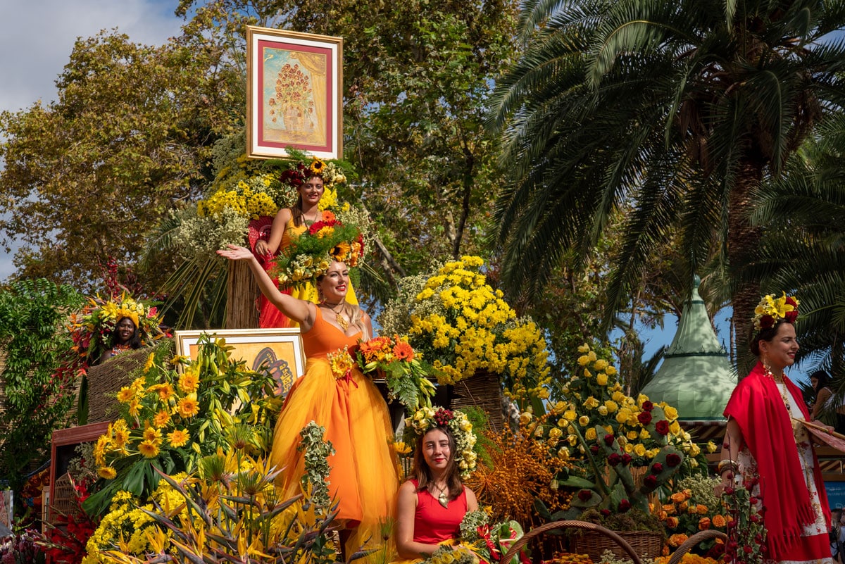 Madeira's flower festival is a spectacle of people on parades and floats