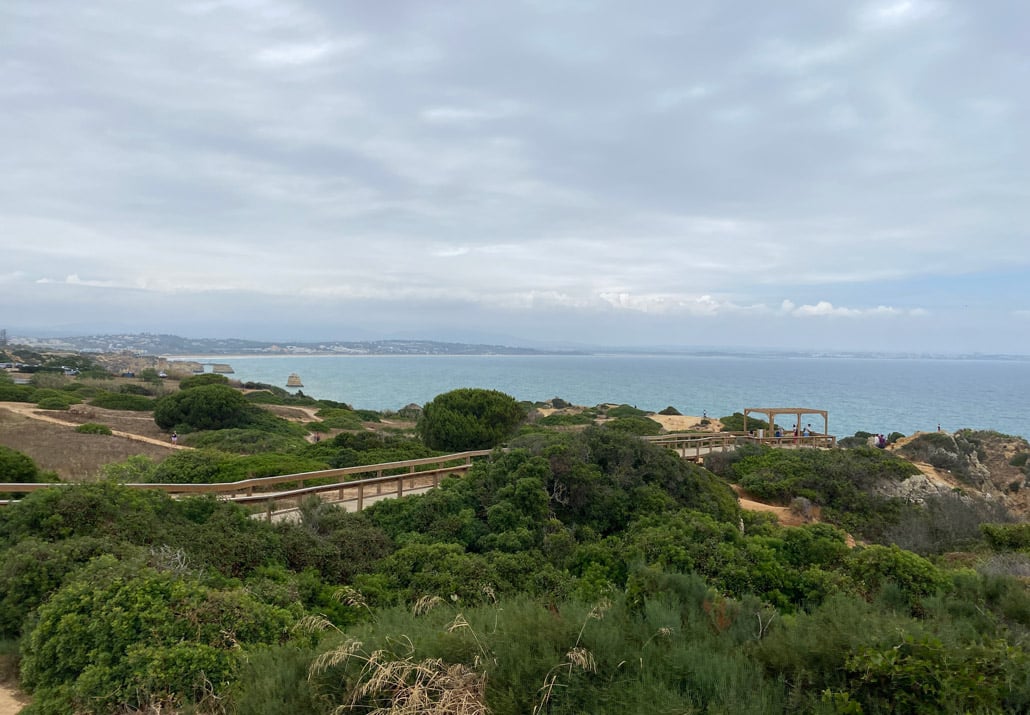 Part of the new boardwalk, still being built in June 2023