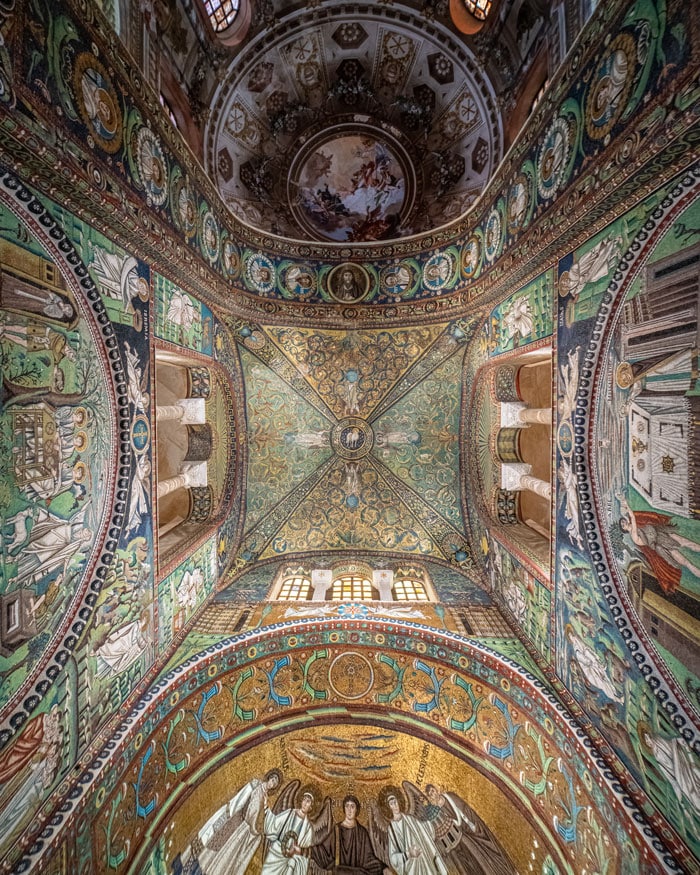 Ravenna's ceiling mosaics