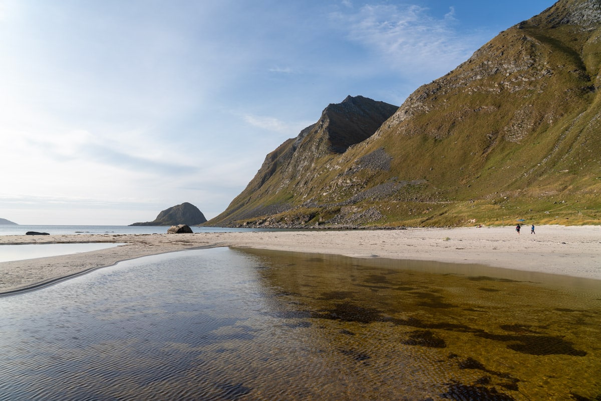 The Lofoten Islands are one of the chillest, yet beautiful, beach destinations in Europe