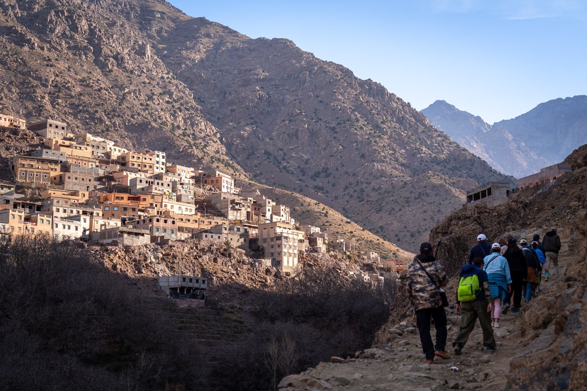 Hiking in the High Atlas Mountains, Morocco