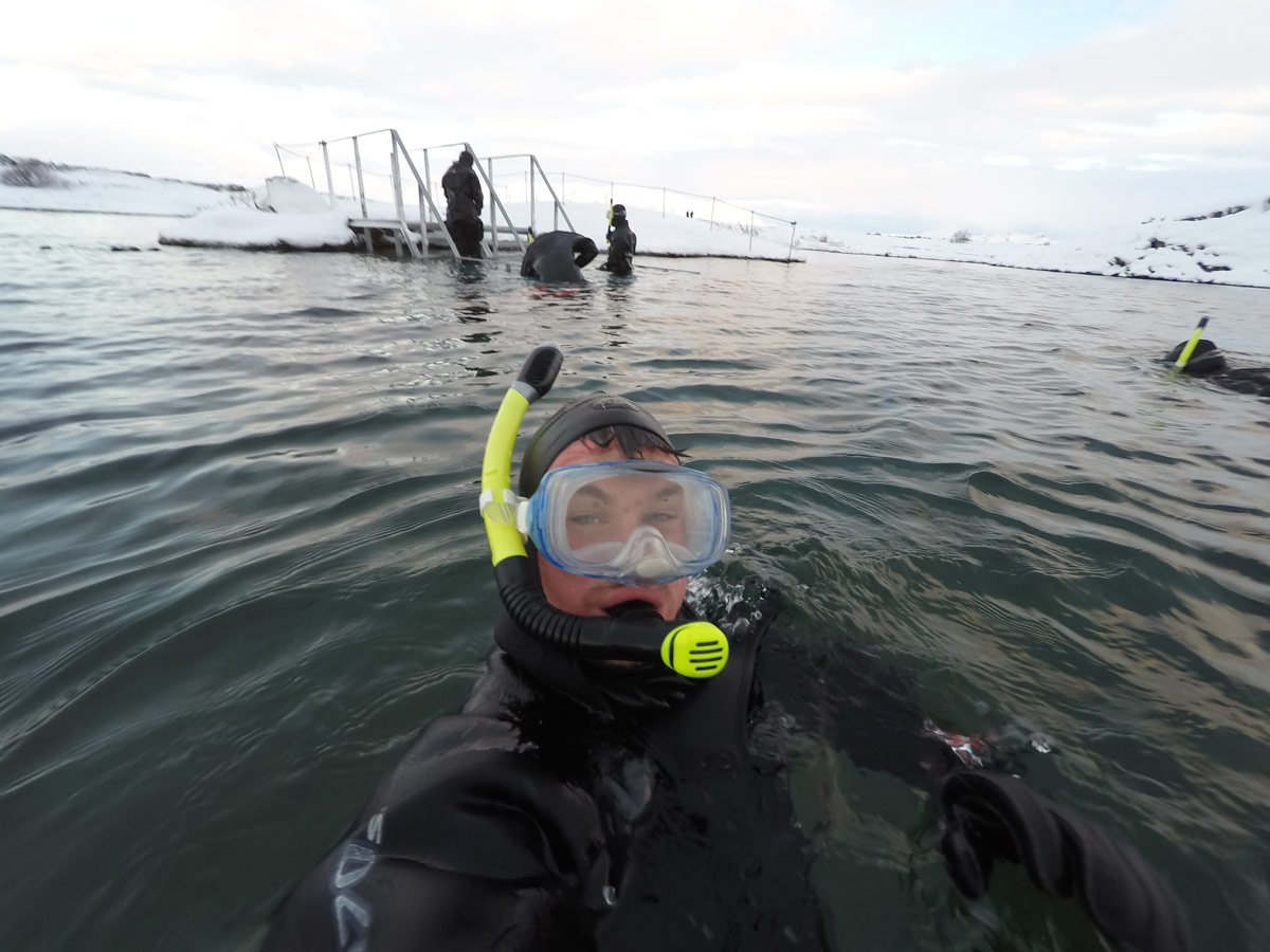 If you prefer your waters colder, follow my lead and go snorkelling or diving in Iceland
