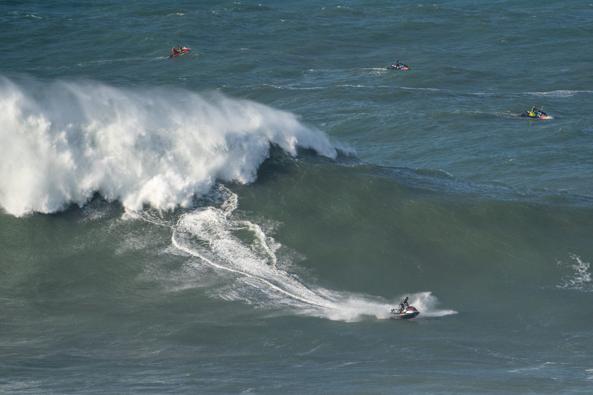 The big waves of Nazare are just one of Portugal's January adventures