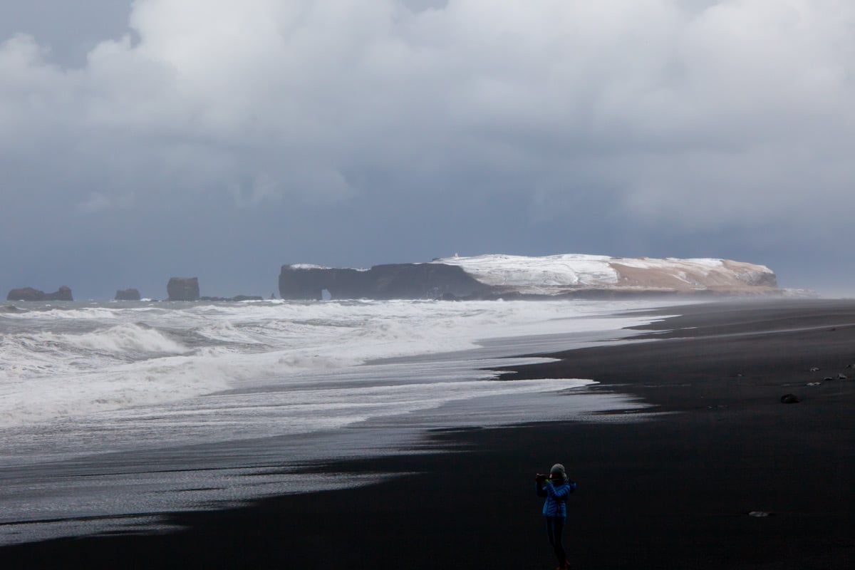 The black sand beach of Reynisfjara