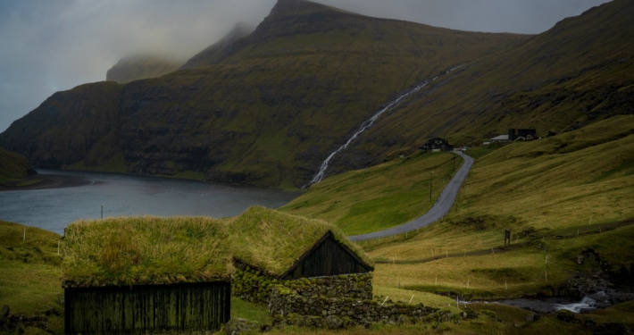 Saksun Faroe Islands Turf Roof Houses