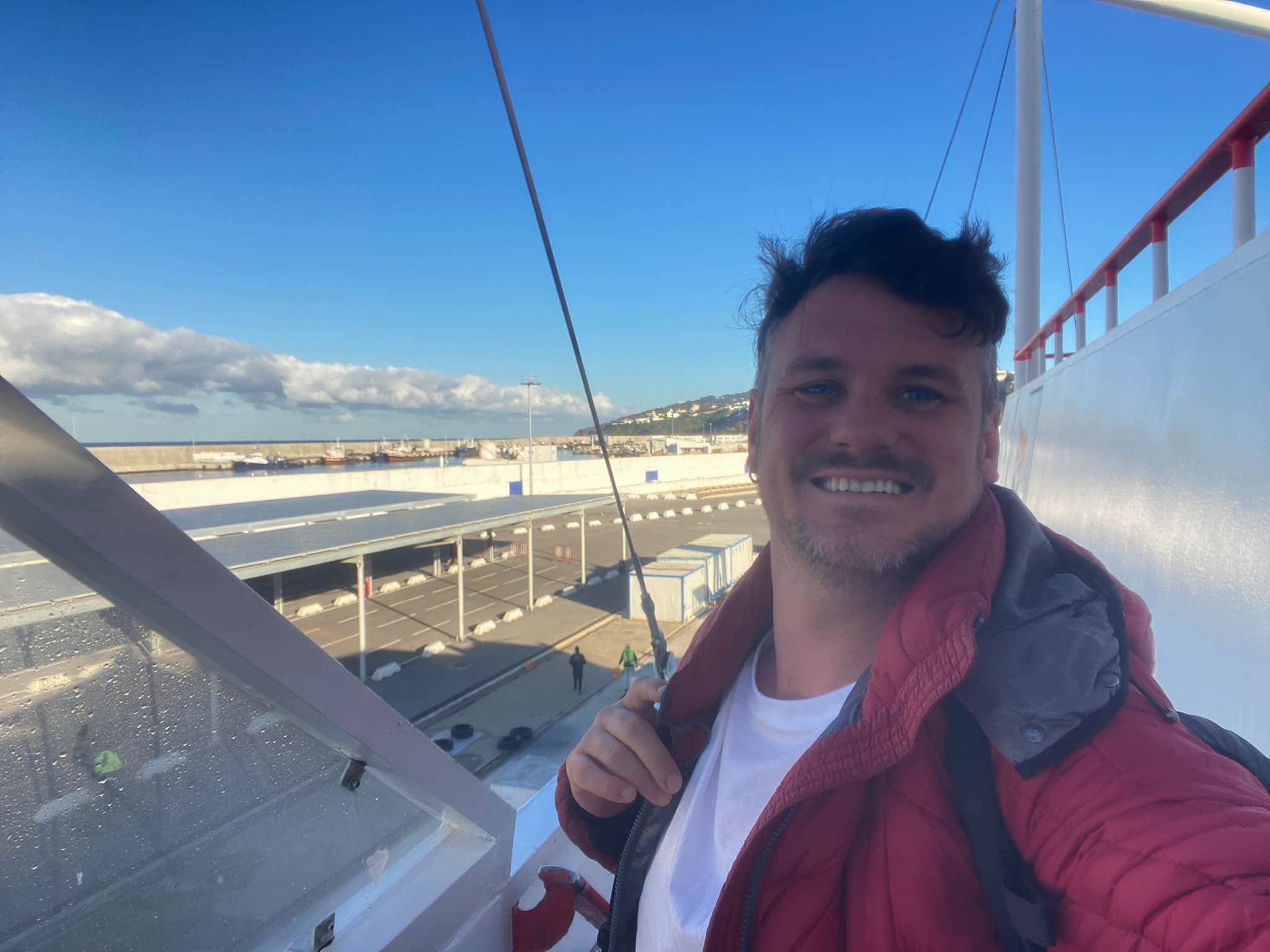 Arriving into Tangier on the ferry from Tarifa