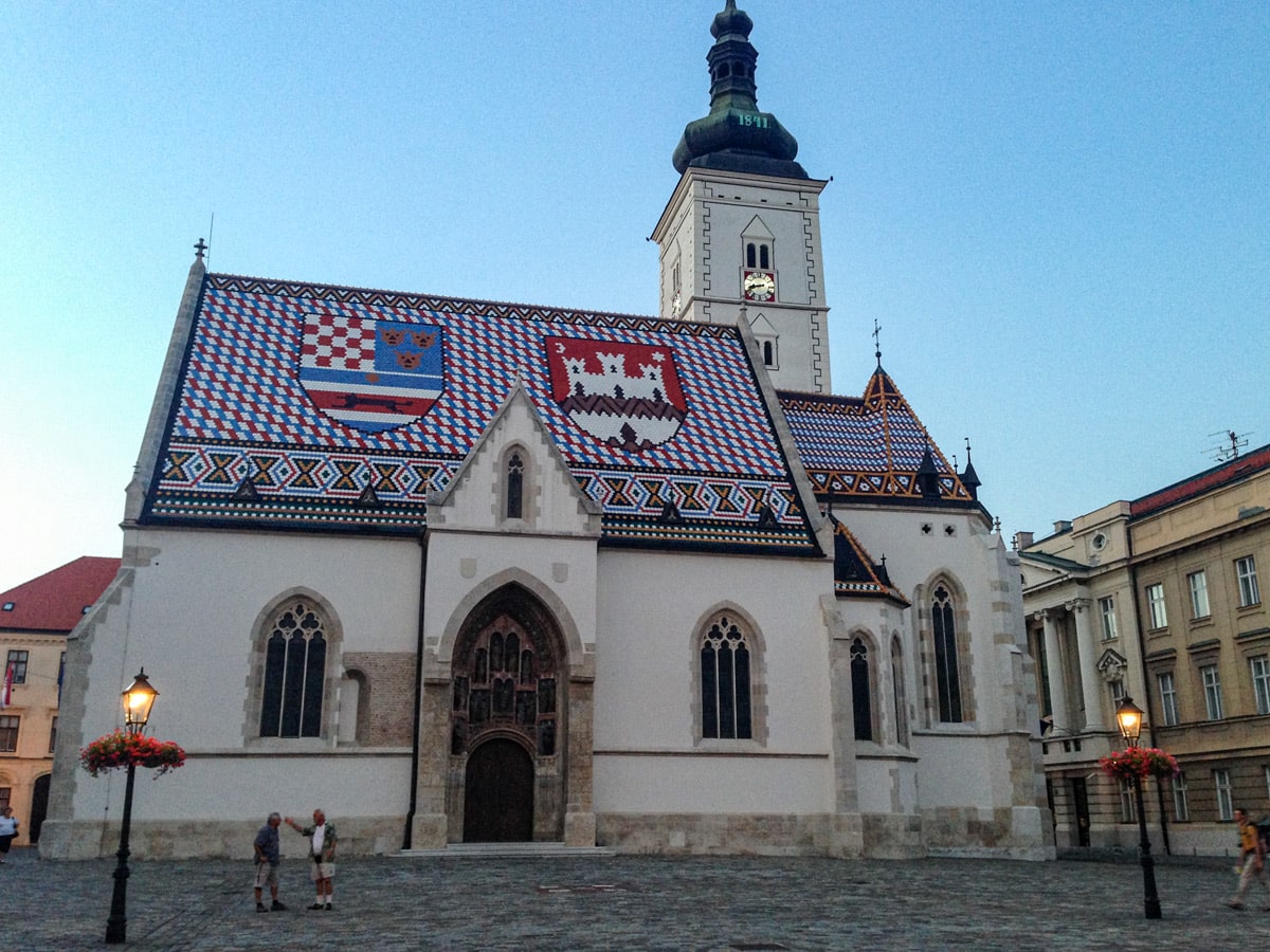 The fascinating roof of St. Mark's Church, Zagreb