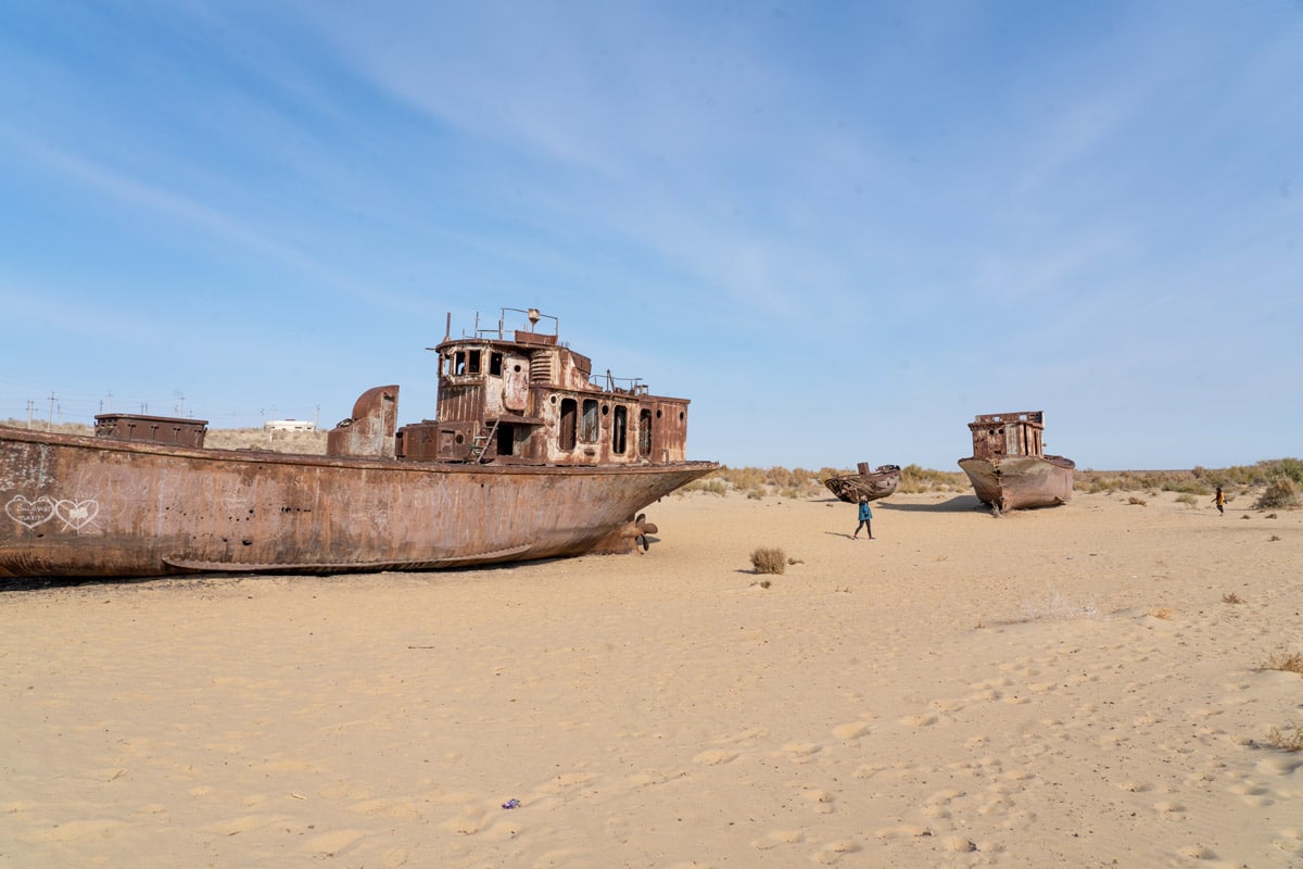 8 Remote and Secluded Places to Travel for an Isolated Escape 2 Walking amongst the now (mostly) dry Aral Sea in Karkalpakstan