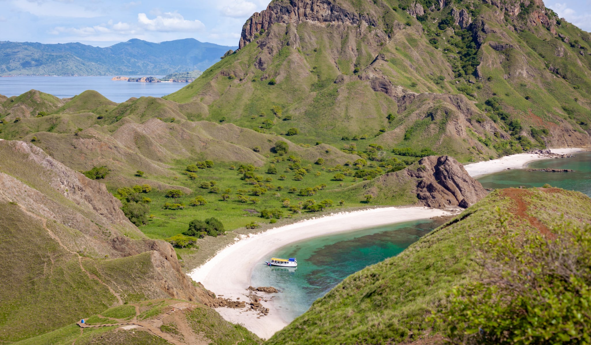 Padar Island in Komodo National Park, Indonesia