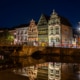 Mechelen's three oldest houses are reflected in the Dyle