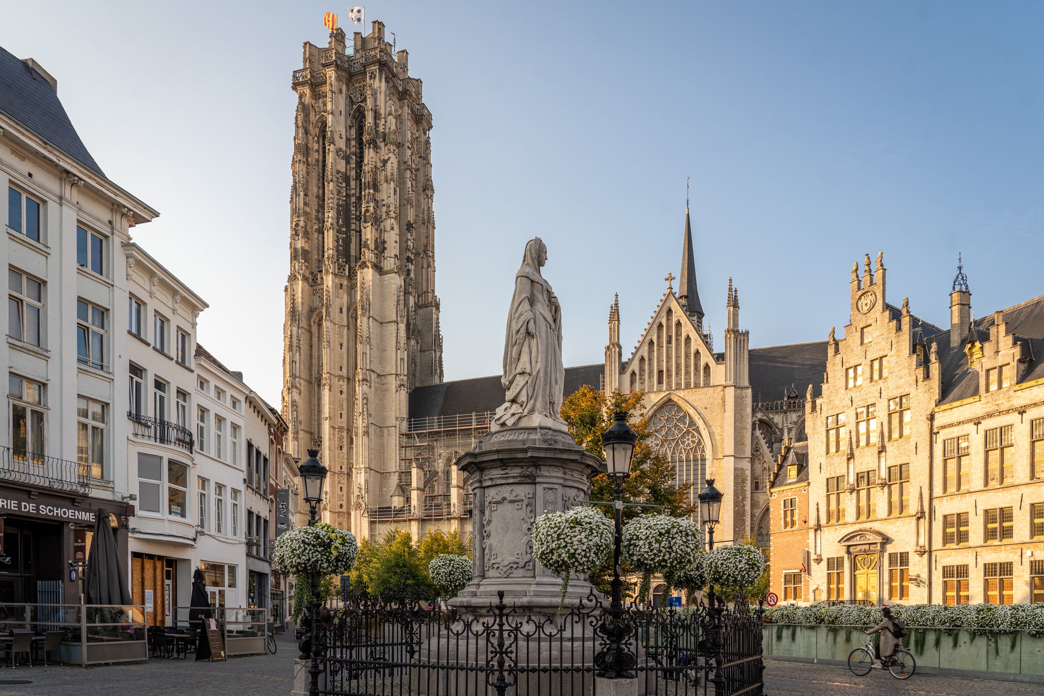Mechelen's central statue of Margaret of Austria