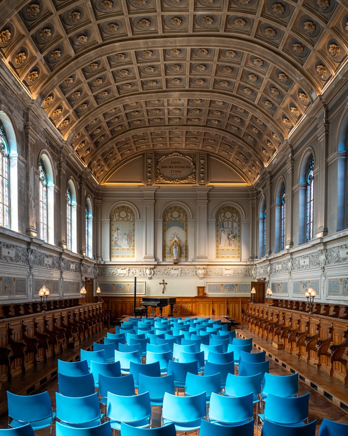 The gardens are part of the former Ursuline nuns boarding school