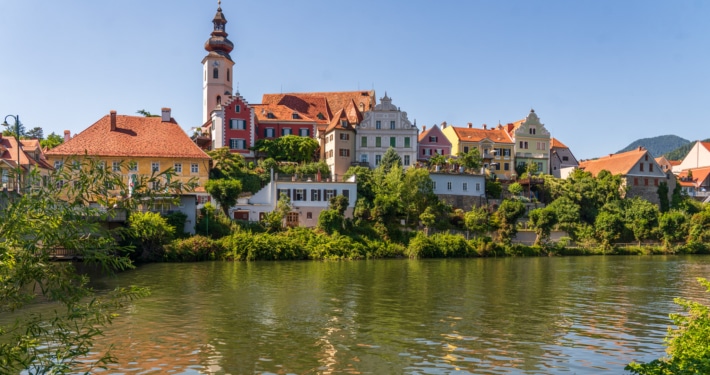 Frohnleiten is a small medieval town along the River Mur near Graz, Austria