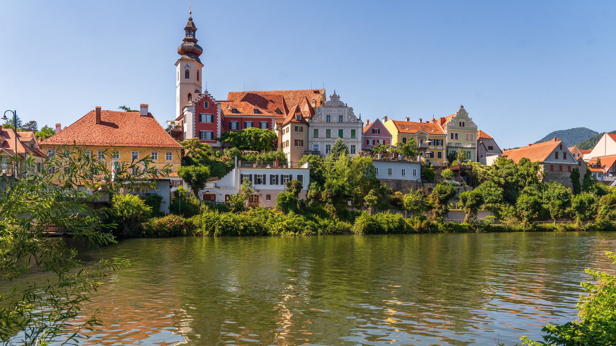 Frohnleiten is a small medieval town along the River Mur near Graz, Austria
