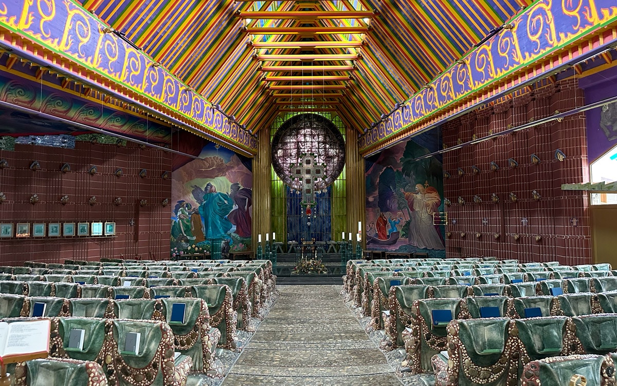 The Ernst Fuchs designed church in Thal was an unplanned detour